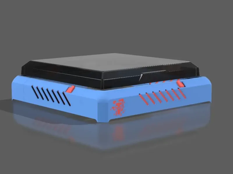 K1C & K1 Series - Vented Riser V3 with LED strip rails