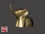 Modello 3D Low-Poly - Elefante 低面數-大象-0