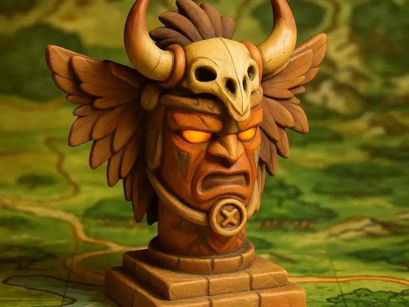 Orc shaman totem D&D tabletop miniature