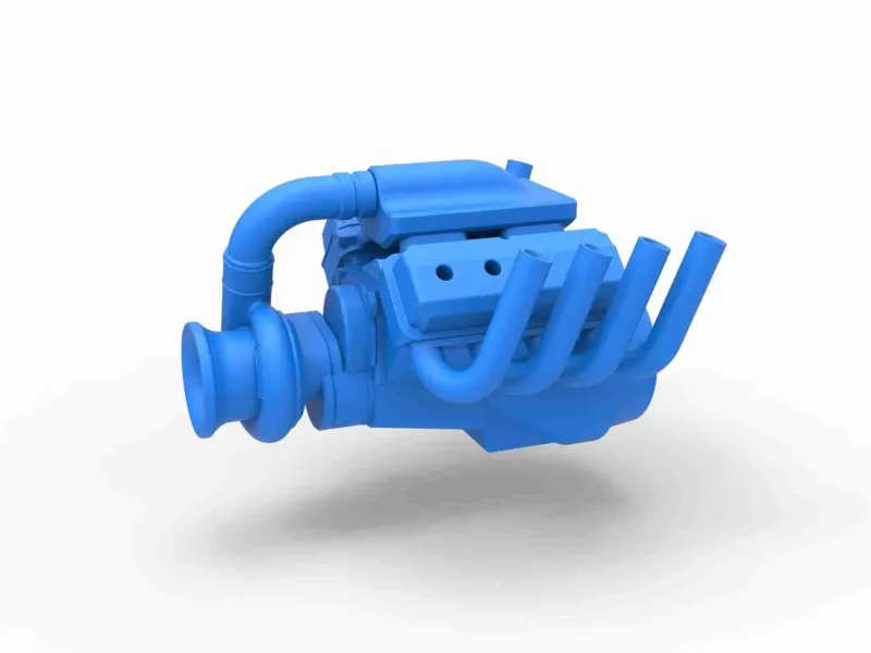 Funny car Turbo Engine V8 Scale 1:25
