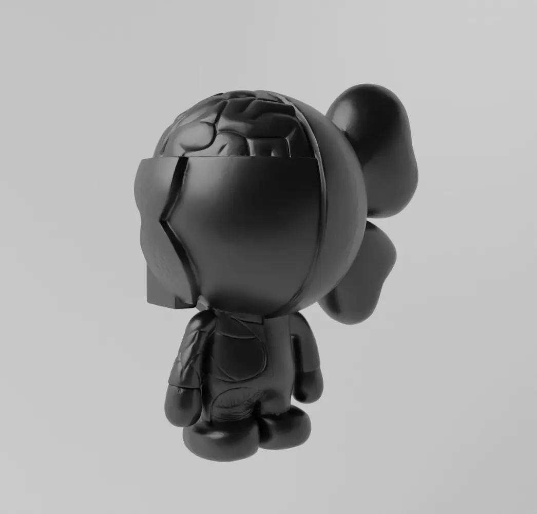 Kaws Bape Milo Dissected Art Toy Fan Art