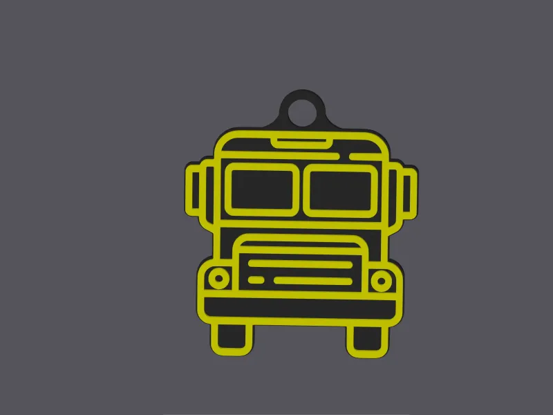 Portachiavi scuolabus