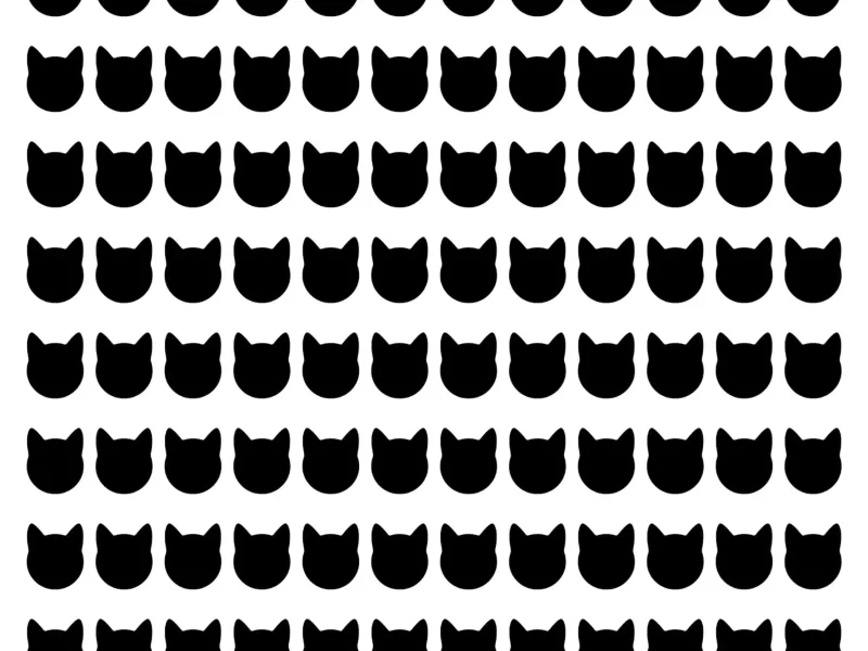 Cat Head Stencil Sheet 12 by 10 - ArtyCraftyCrew
