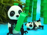 磁石内蔵パンダ＋竹の小屋-6