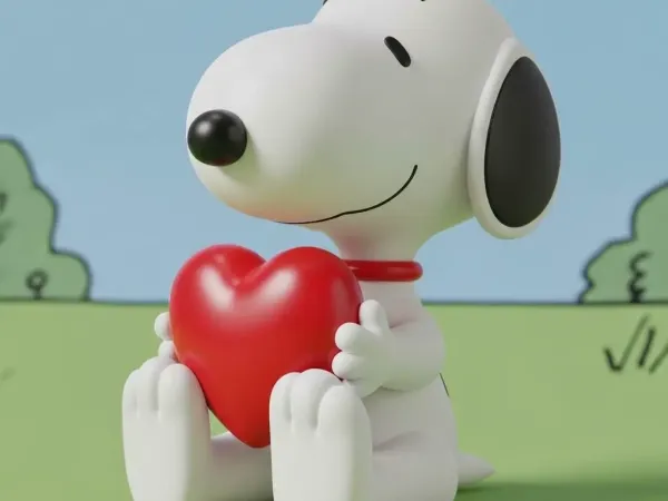 Snoopy con corazon