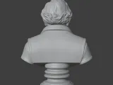 Bust of Gutenber3D STL Printable 3D Model STL 3D print model-4