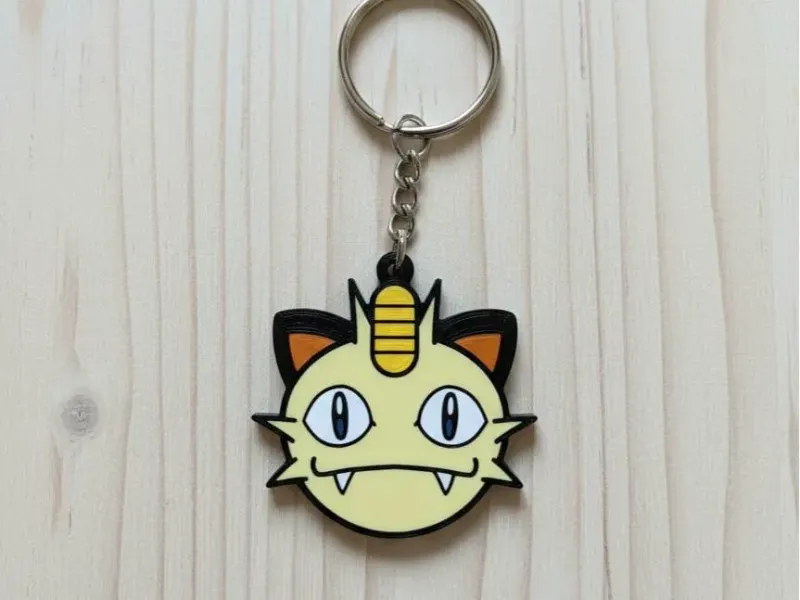 Meowth Keychain