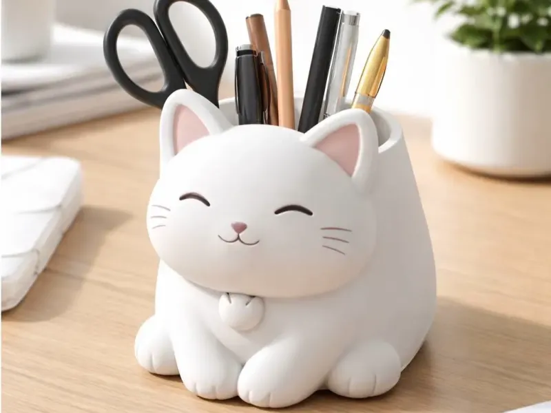 Kitty Pen Holder / Pot