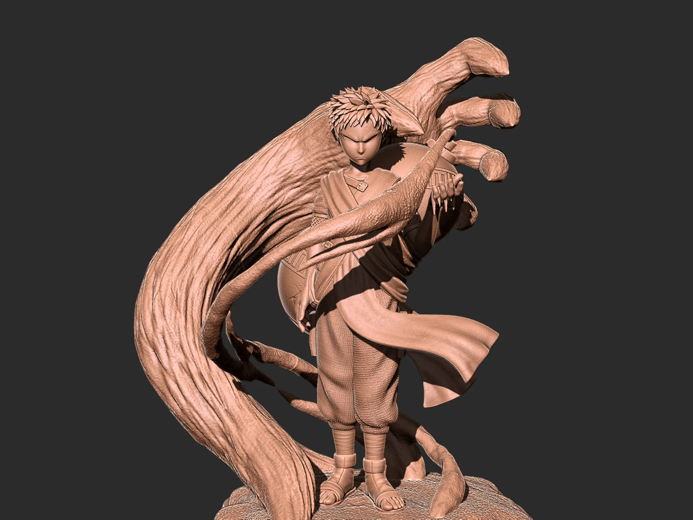 Gaara - Naruto modèle imprimé en 3D