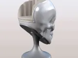 SKULL CHAIR ART DECORATION-7