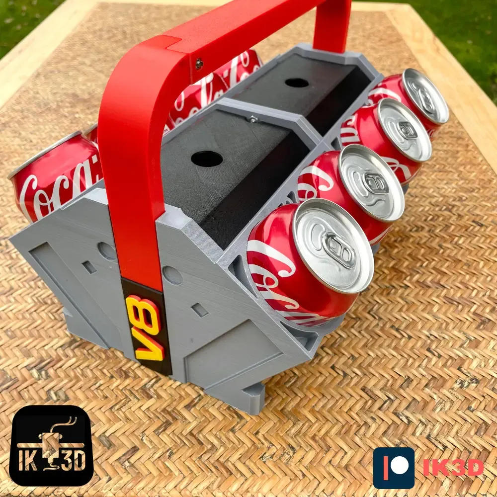 V8 CAN COOLER FOR REGULAR AND MINI CANS / FITS MOST PRINTERS