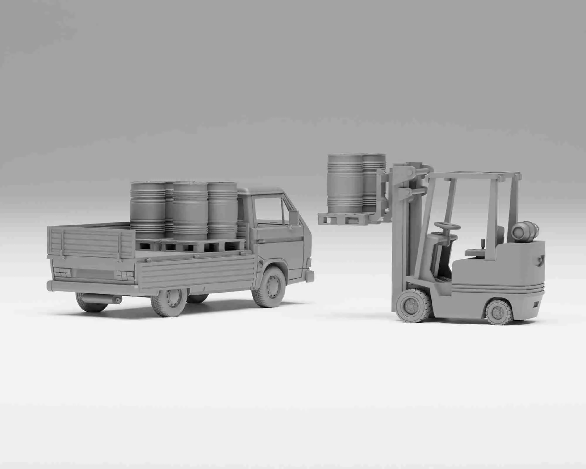 VW T3 Doka - Échelle H0 de la maquette