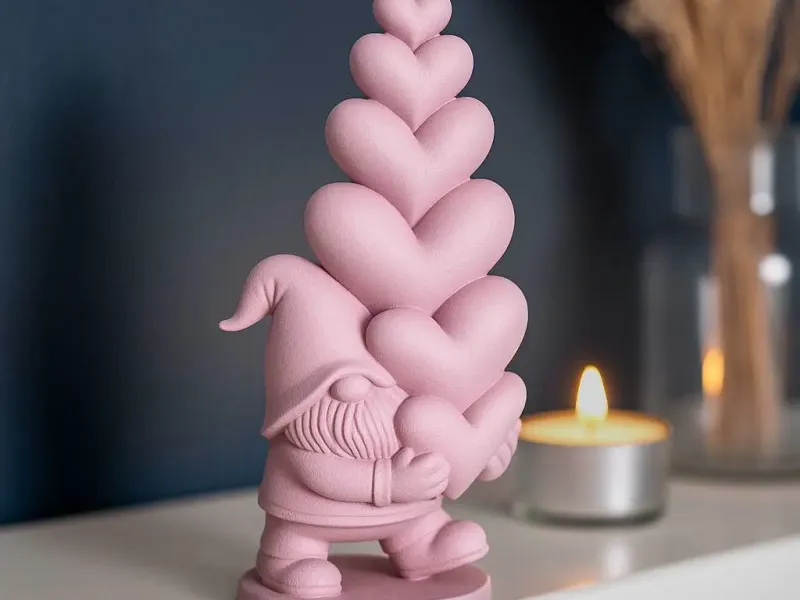Heart Gnome Figure