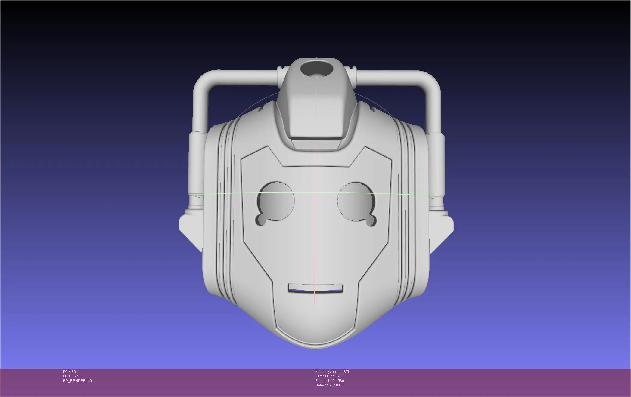 Doctor Who Cyberman Helmet