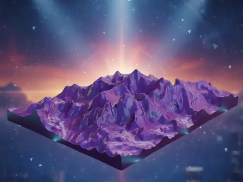 Everest Topographic Mountain Map Montaña Everst 3d