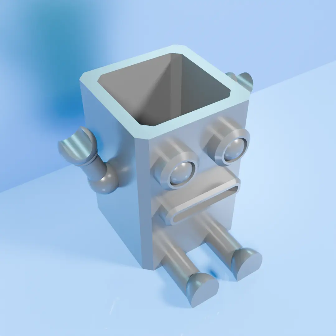 robot pencil holder v2