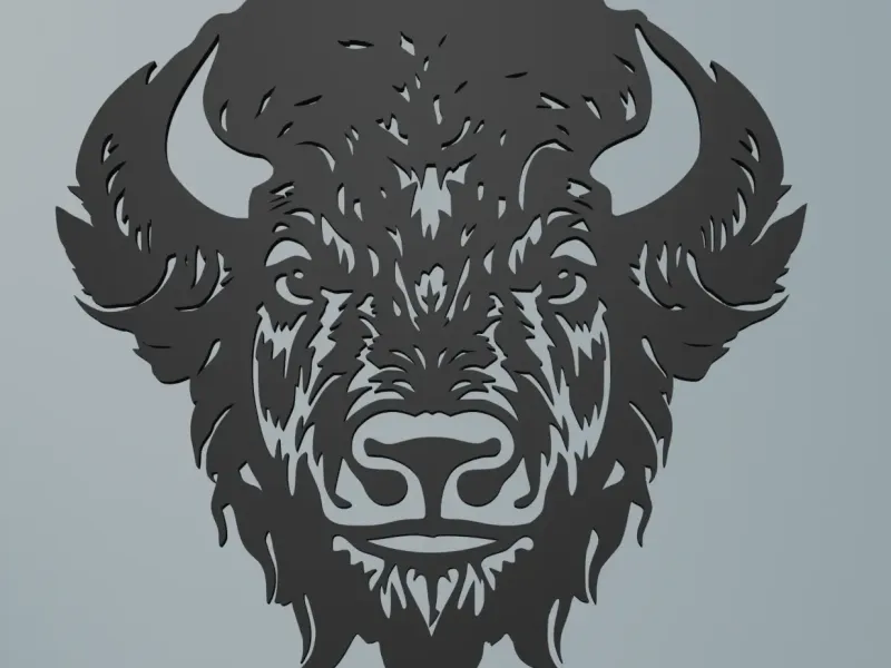 Bison Wandkunst