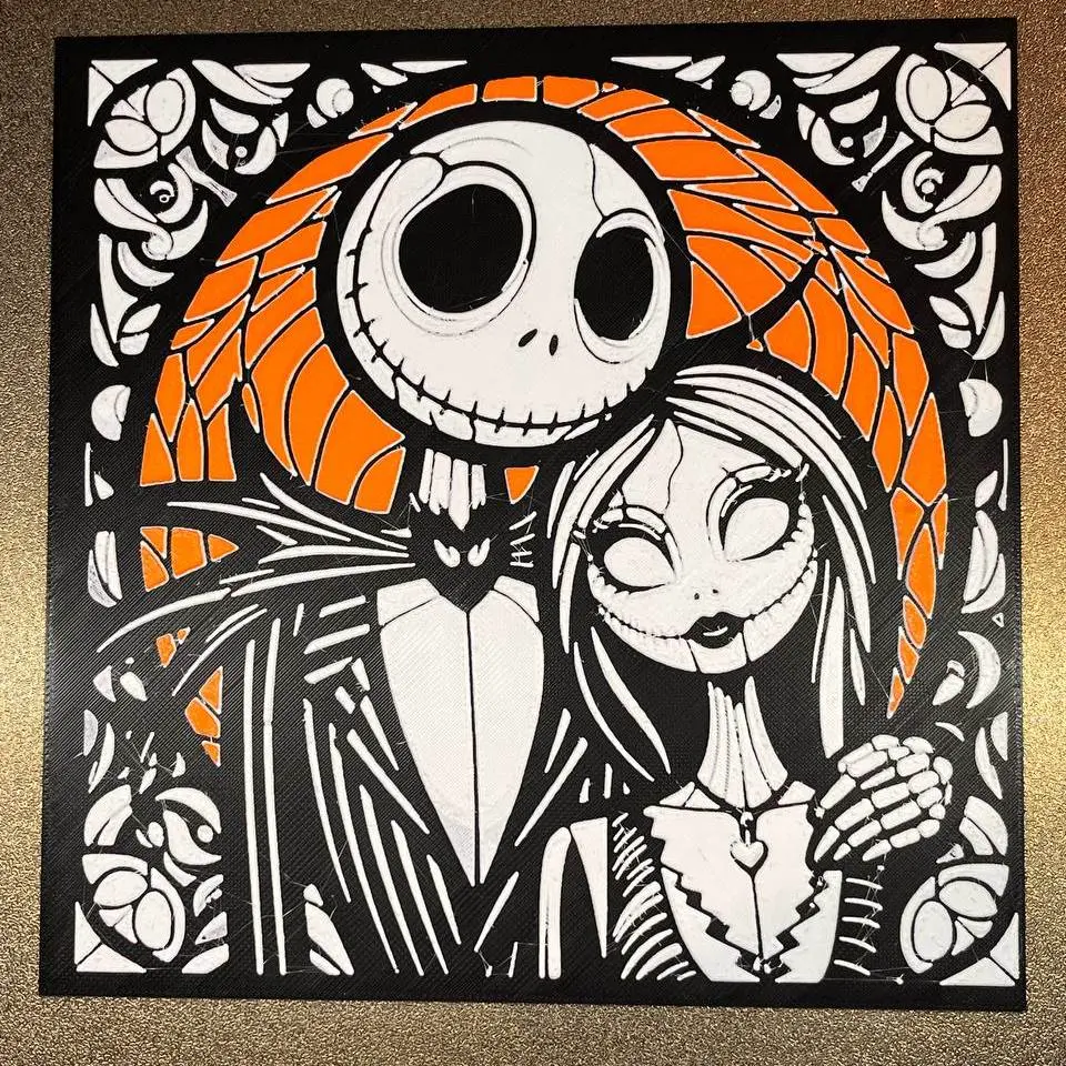 Hueforge Jack & Sally Wall Art