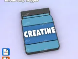 Badge Reel Topper Flat Back Creatine-1