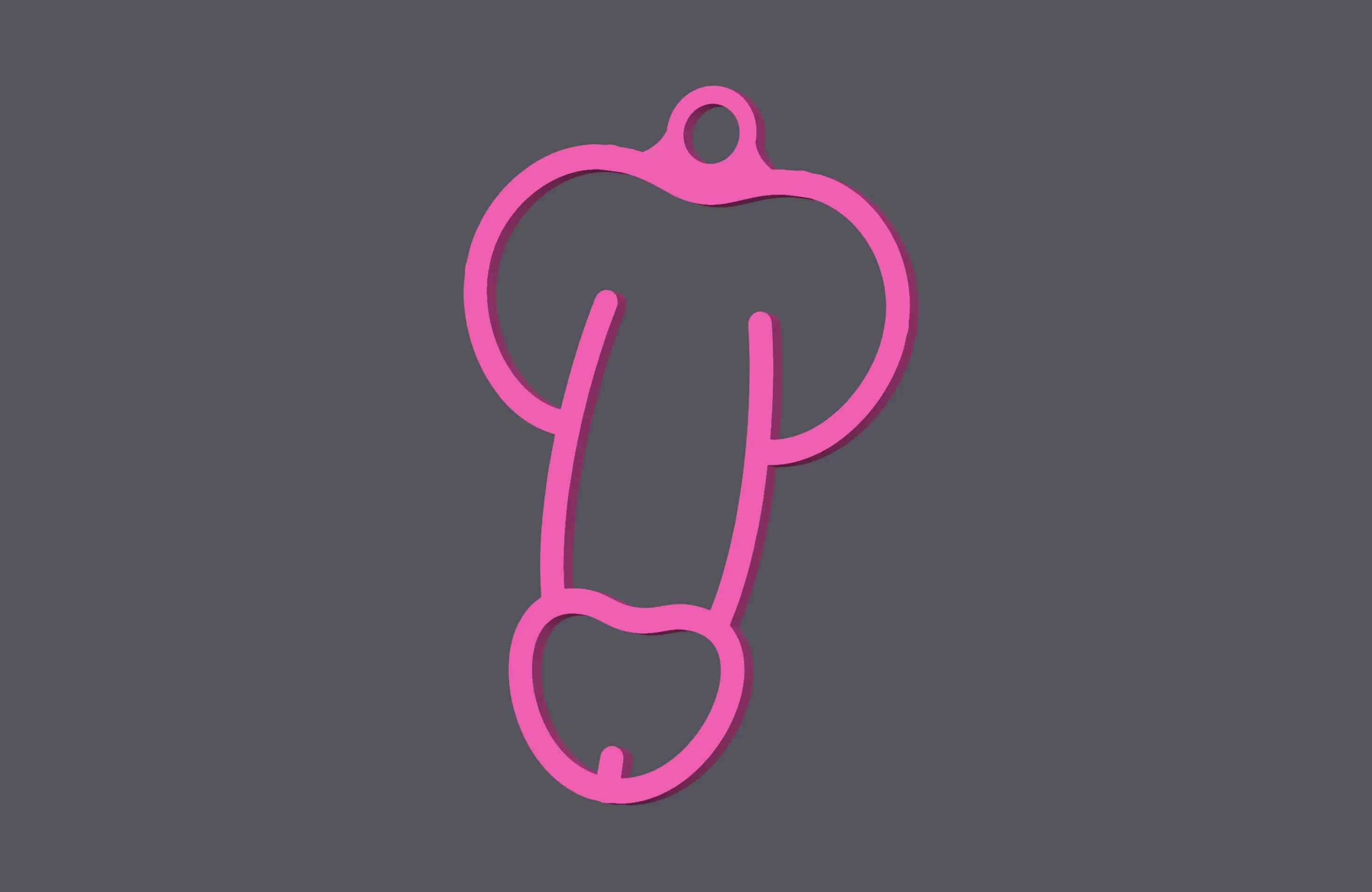 Penis - Keychain v3 (2 versions)