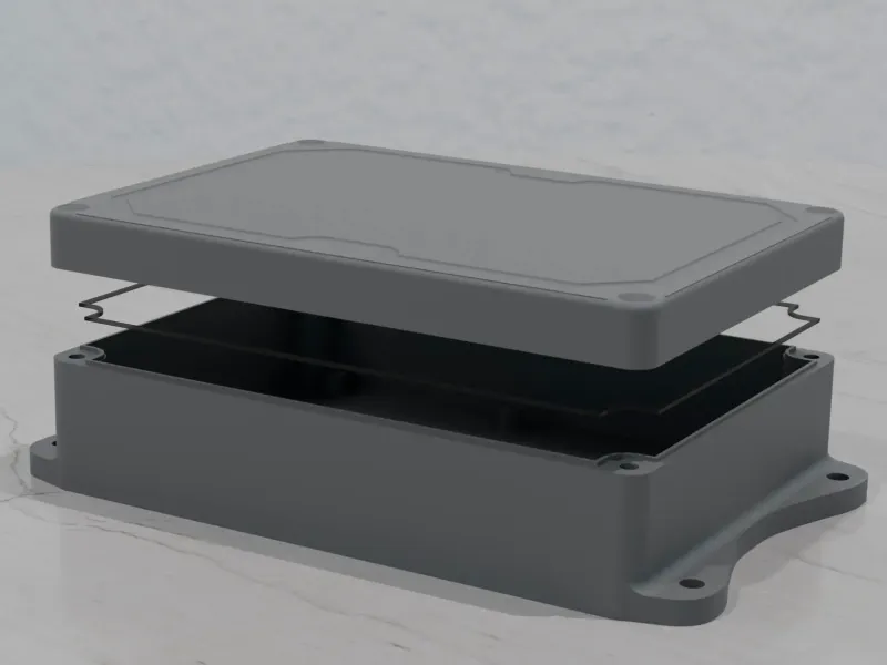 Box with Mounting Flange - 171(W) x 121(D) x 50(H)mm