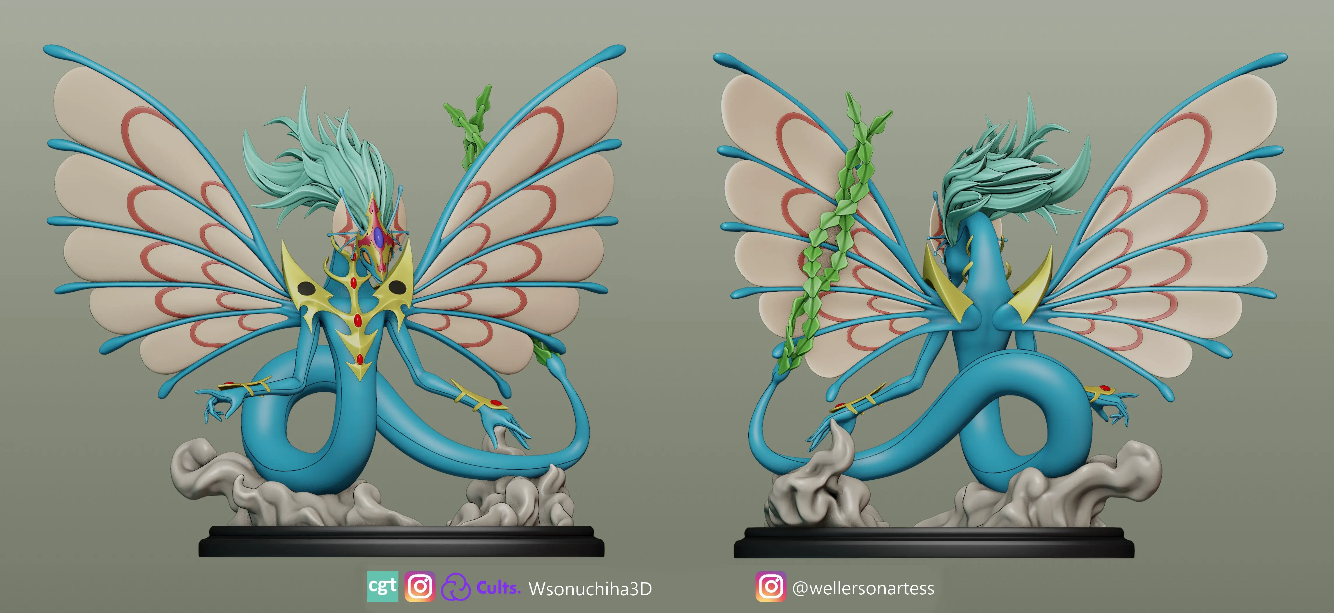 FIGURA DRAGÓN HADA ANTIGUA - YUGIOH