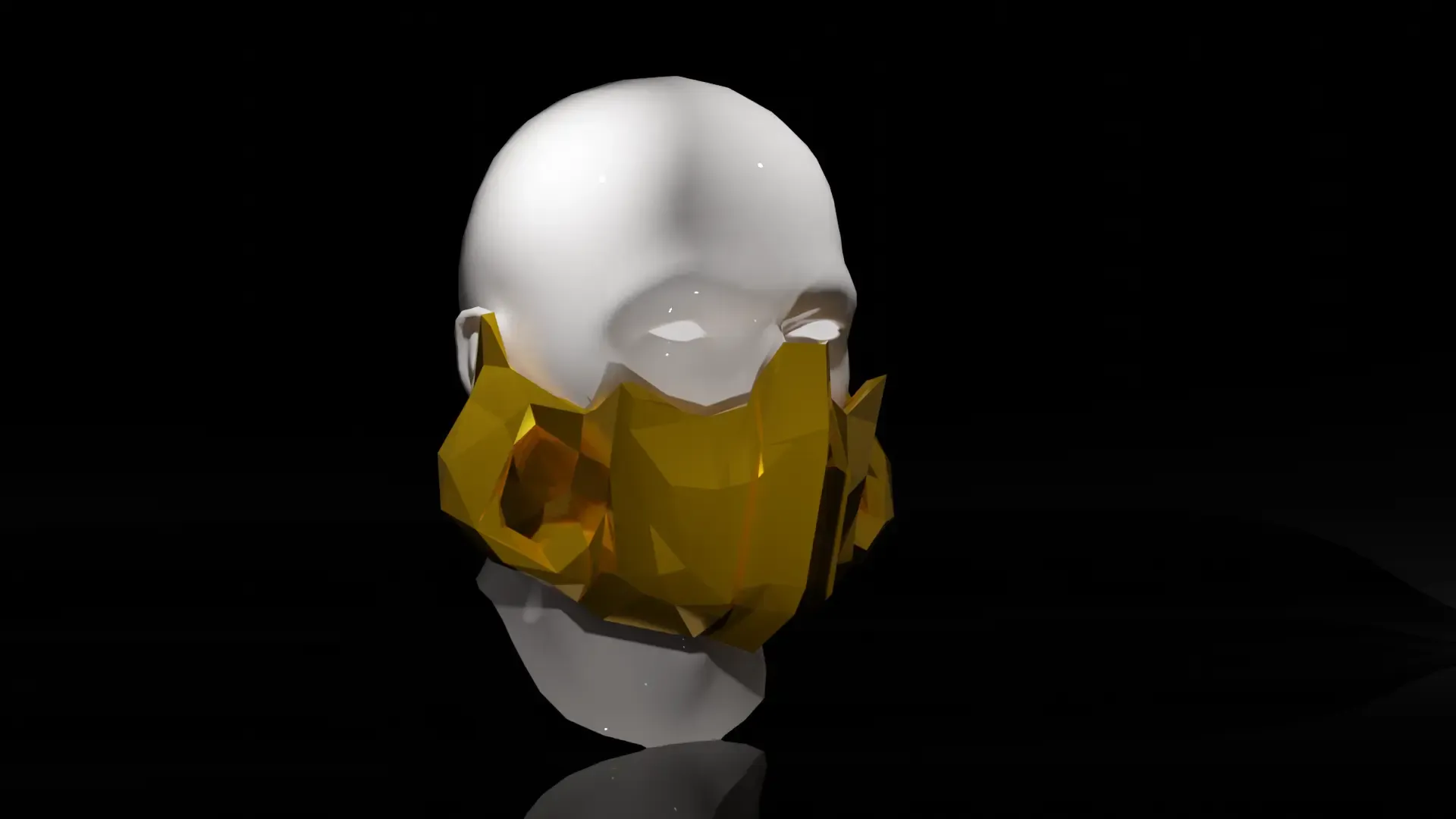 Low-Poly Rebreather Mask