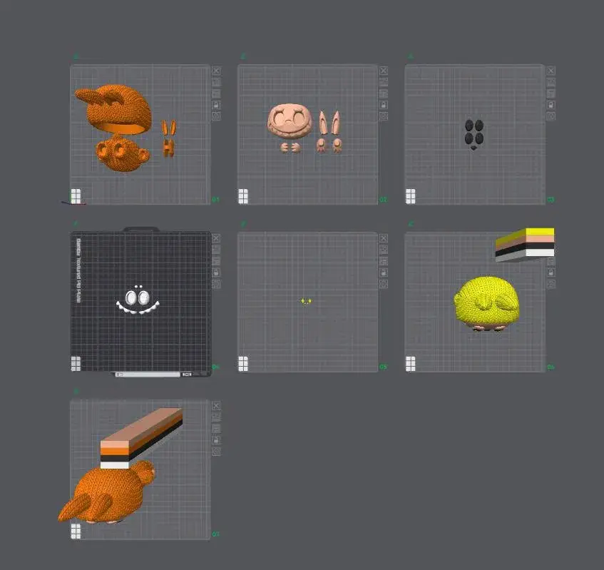 Labubu - Knitted - Crochet - Multipart