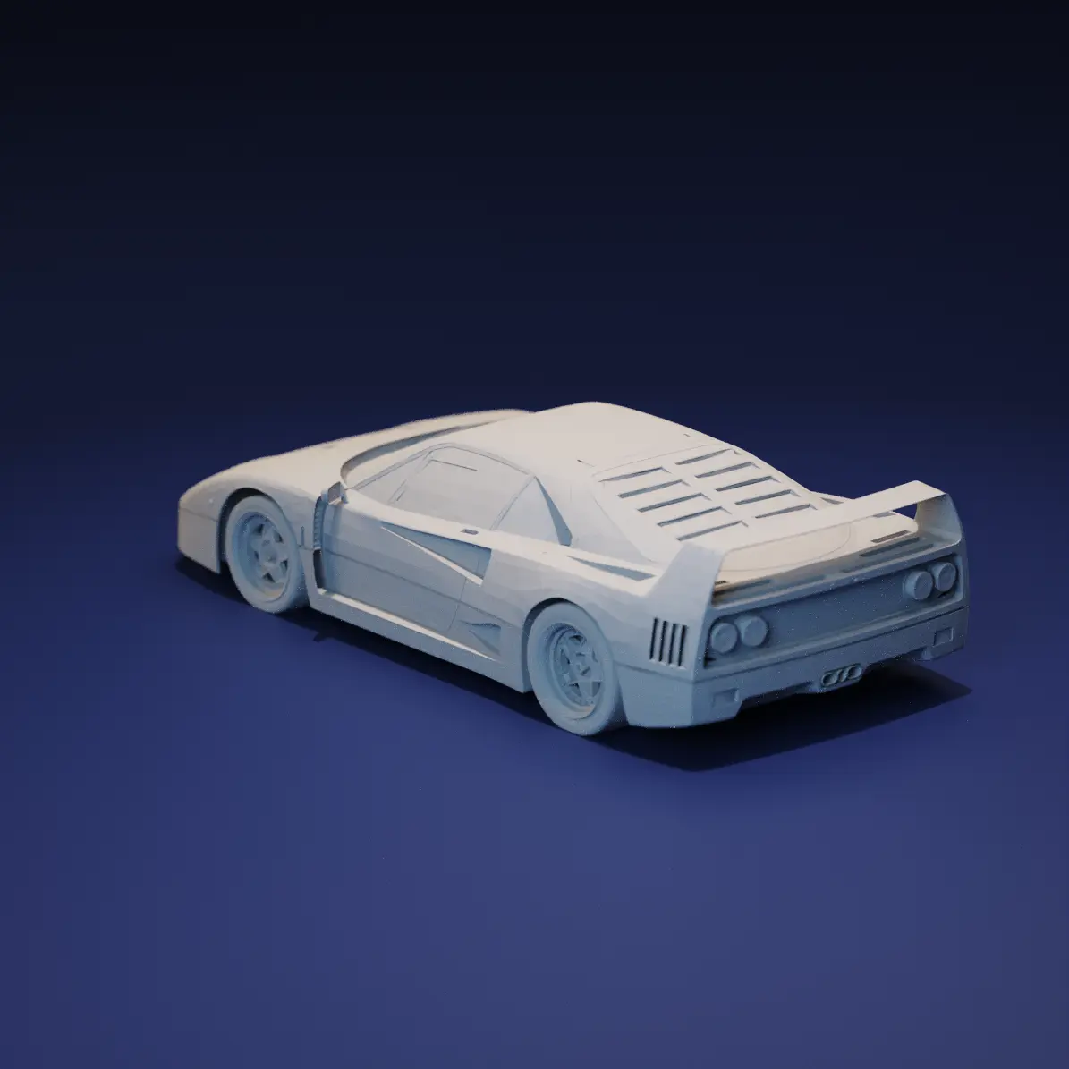 FERRARI F40 VINTAGE - 3D MODEL