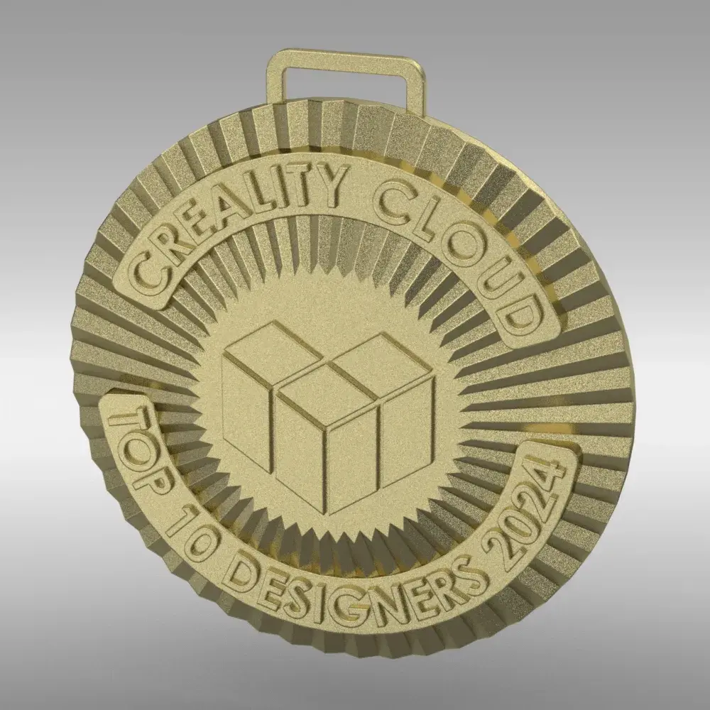 Creality Cloud Top 10 Annual Designer Medal 2024