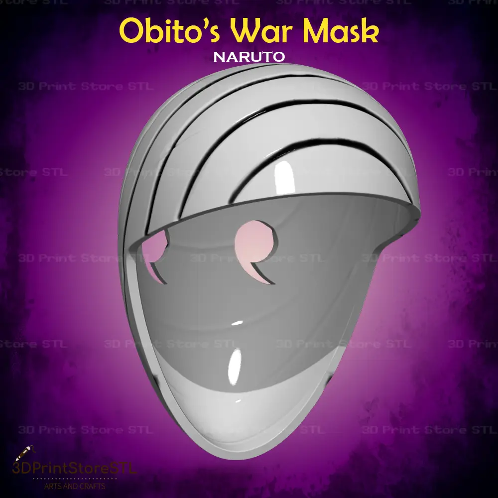 Obito War Mask Cosplay Naruto - STL File
