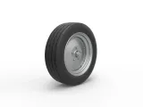 Front wheel of Vintage Funny Car Scale 1:25-2