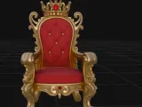 royal throne with crown-1