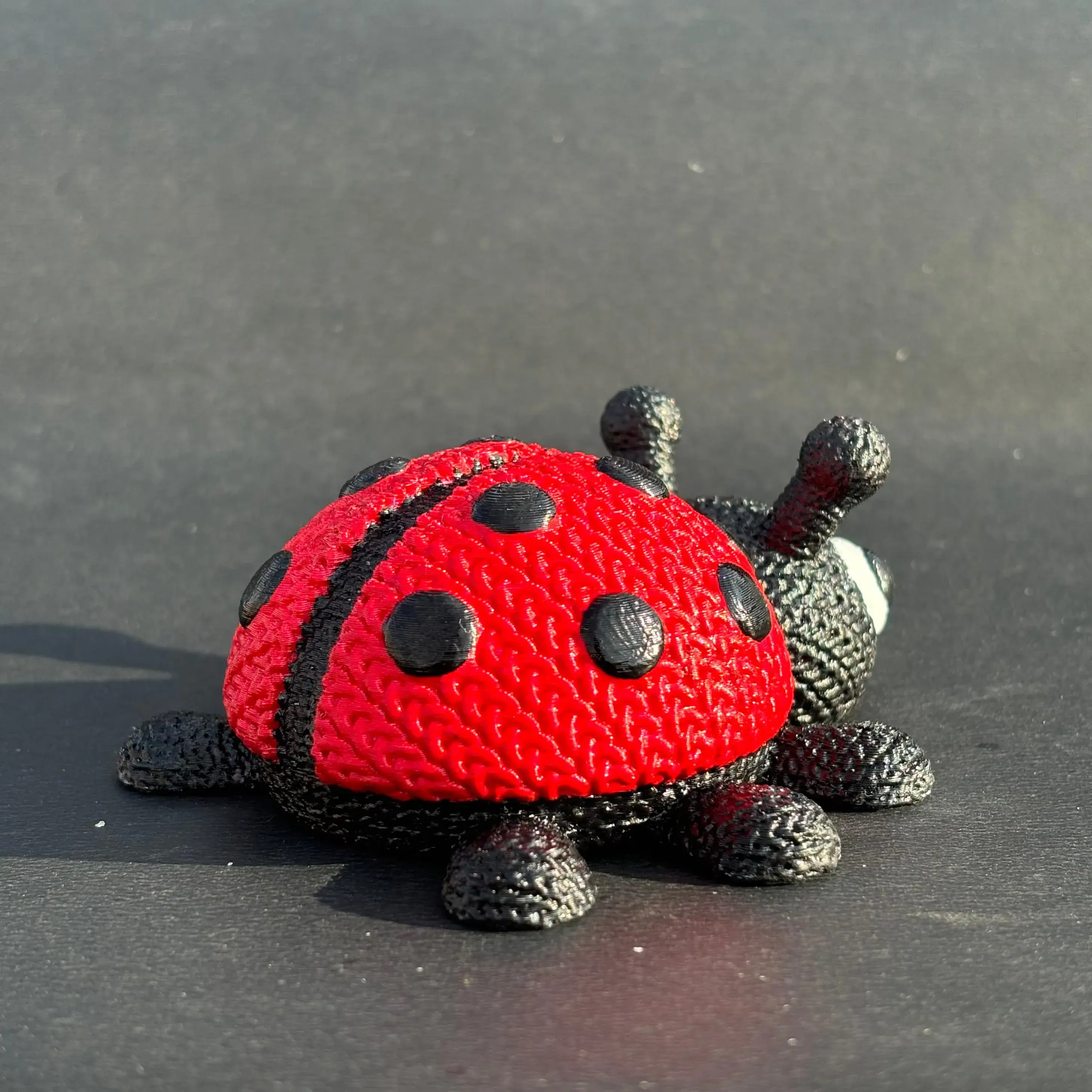 Knitted Ladybug
