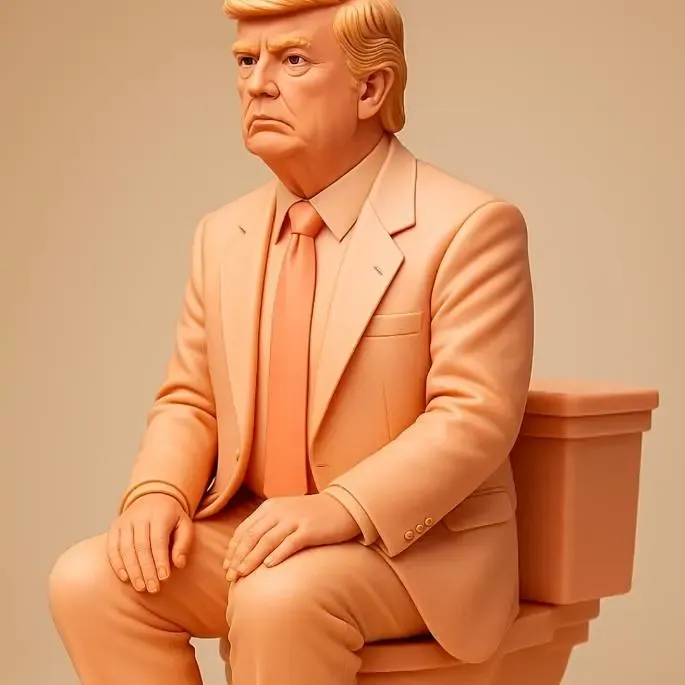 King Trump on his throne v1