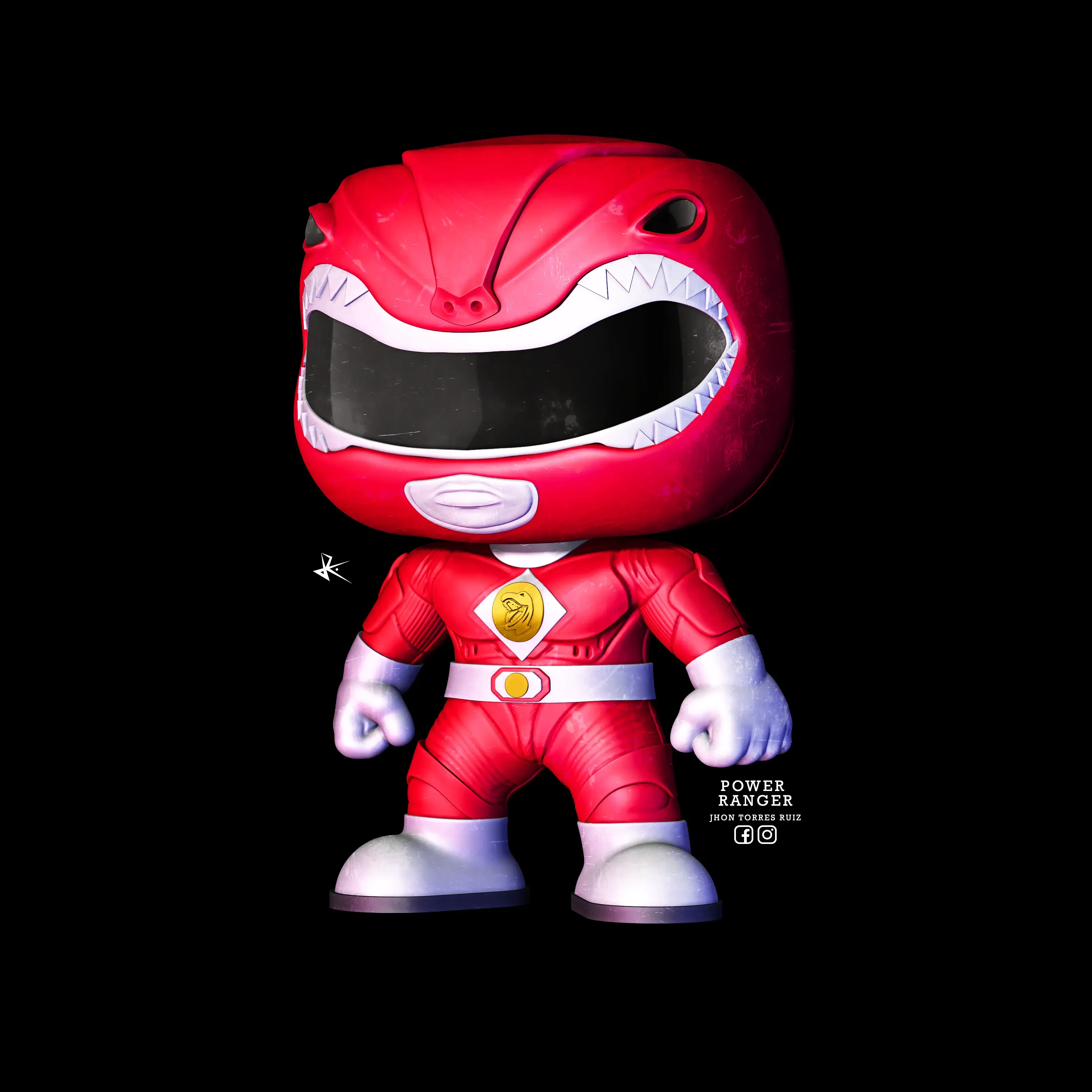 POWER RANGER RED FUNKO POP COLLECTION