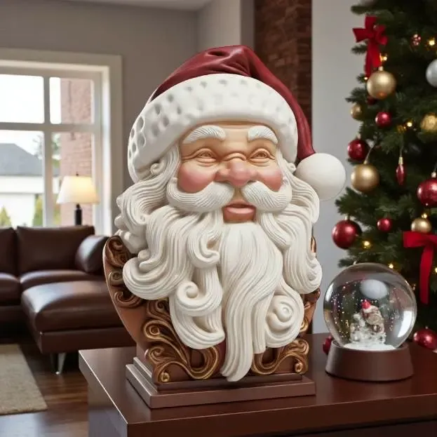 Santa Claus Bust - Christmas Decoration