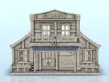 Western saloon with floor and fence (1) - western usa acw mo-4