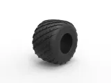 Monster Jam tire 20 Scale 1:25-1