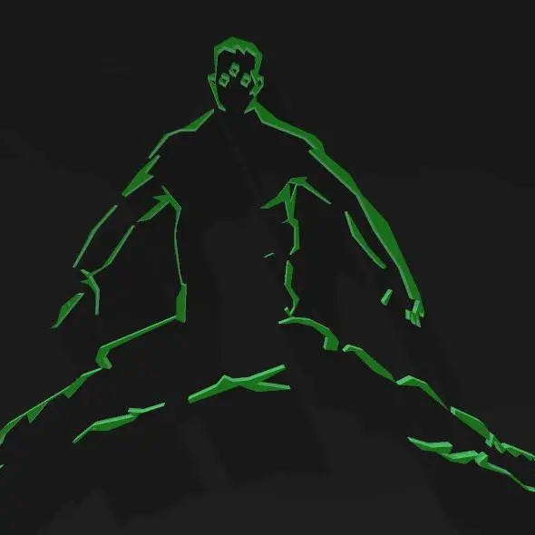 SAM FISHER WALL ART FOR GLOW IN THE DARK FILAMENT