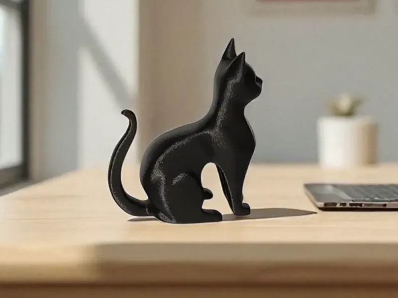 Minimalist Cat Figurine
