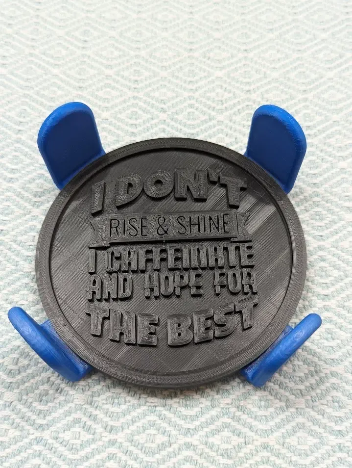 Rise Shine Coffee Coaster w/holder (holds 6)