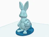 Easter bunny with stand-1