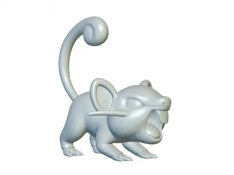 Pokemon Rattata #19 - Bereit für den 3D-Druck!