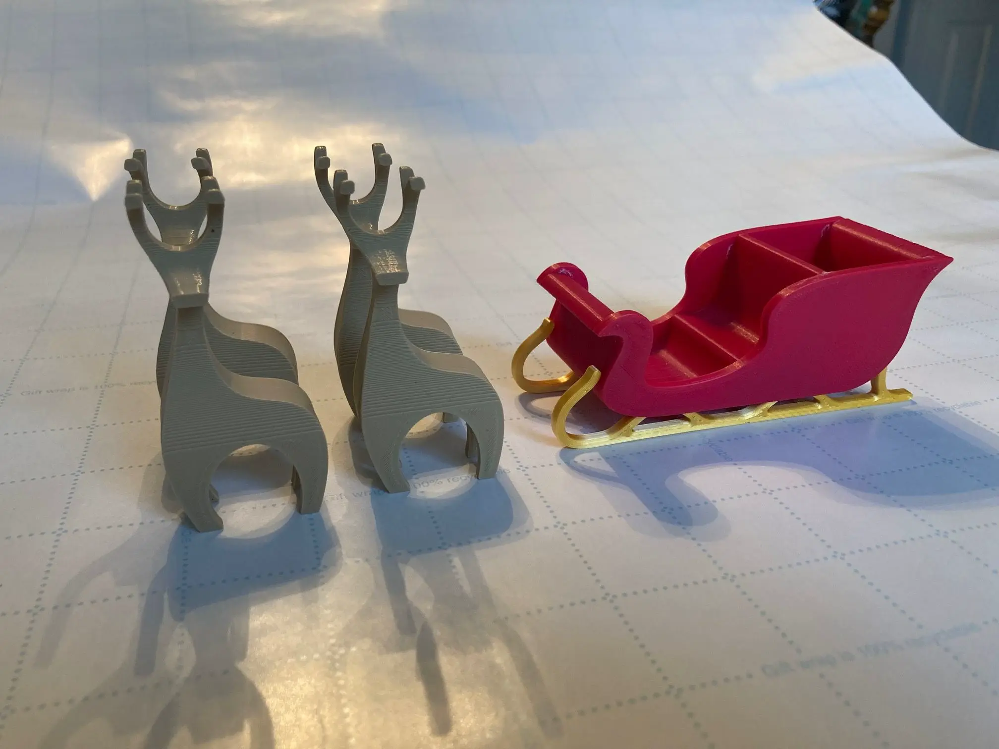 Simple Sleigh and Reindeer