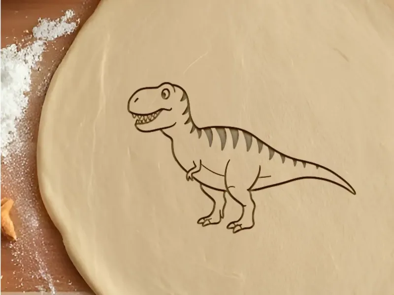 Trex Cookie Cutter, Biscuit Cutter