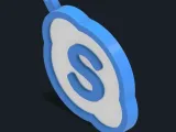 Skype Apps Logo Keychain-0