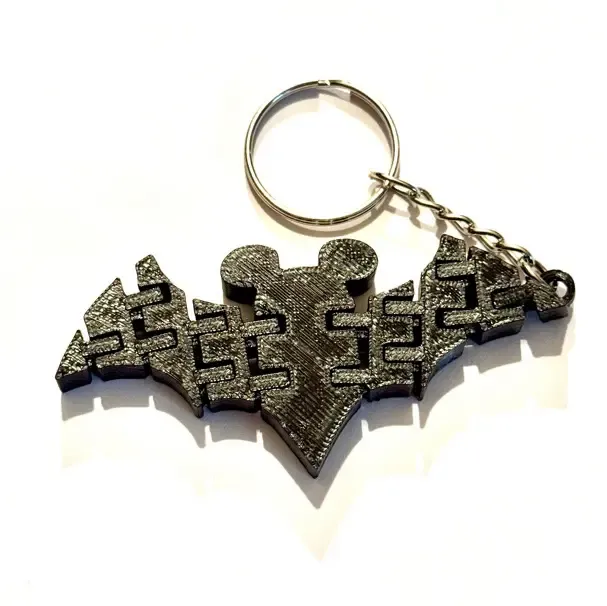 Flexi Mickey Mouse Bat Keychain