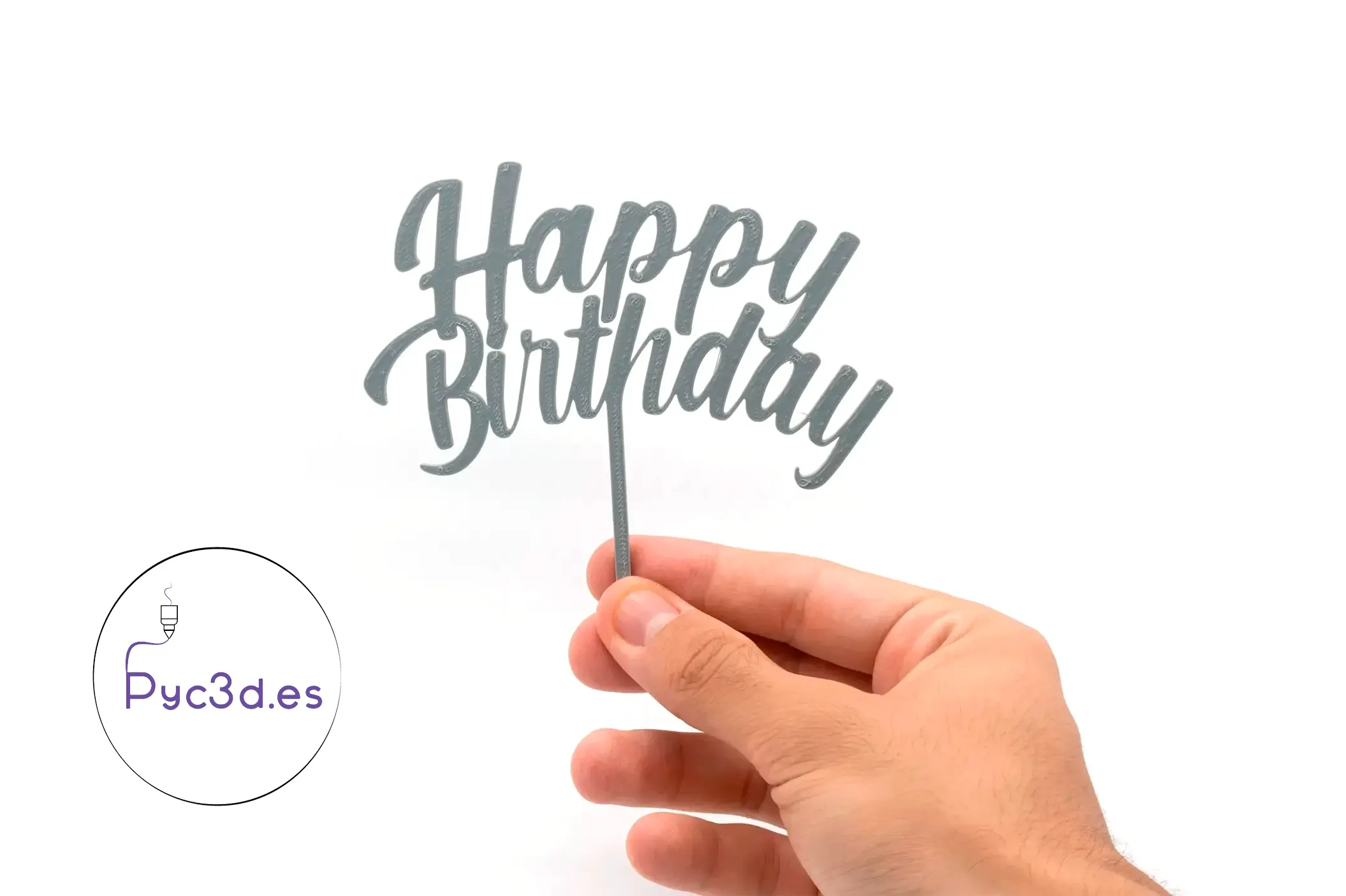 HAPPY BIRTHDAY CAKE TOPPER
