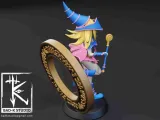 MODELLO DI STAMPA 3D DELLA RAGAZZA MAGO OSCURO YUGIOH-6